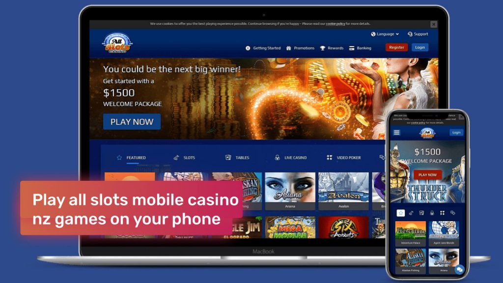 Play all slots mobile casino nz games on your phone